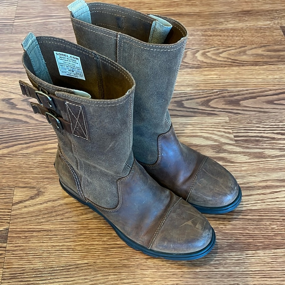 Sorel Brown Ankle Boots